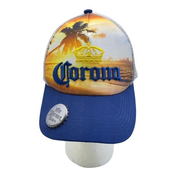 Corona Extra Beer Hat Cap Men’s Adjustable w/ Bottle Opener - Picture 1 of 5